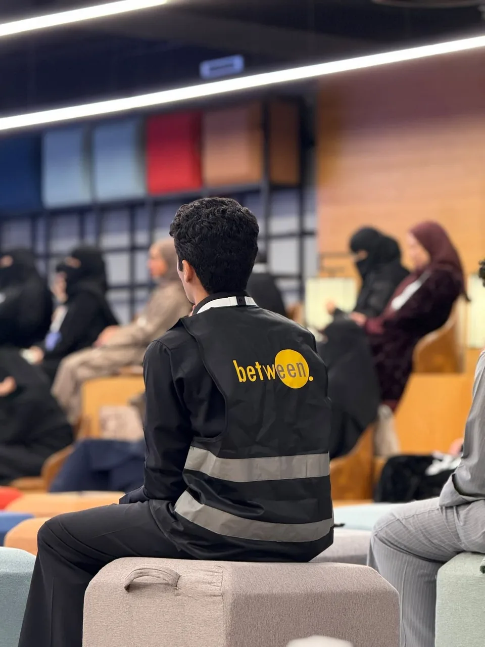 Between club members gathered together at Prince Sultan University